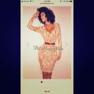 Sequence mid dress Hot Miami Styles. NEVER WORN!!!